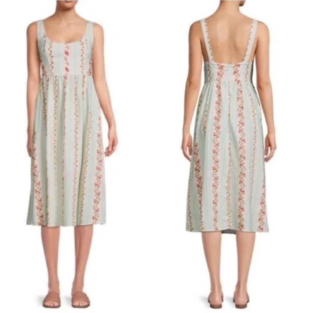 WeWoreWhat Midi Floral Corset Dress